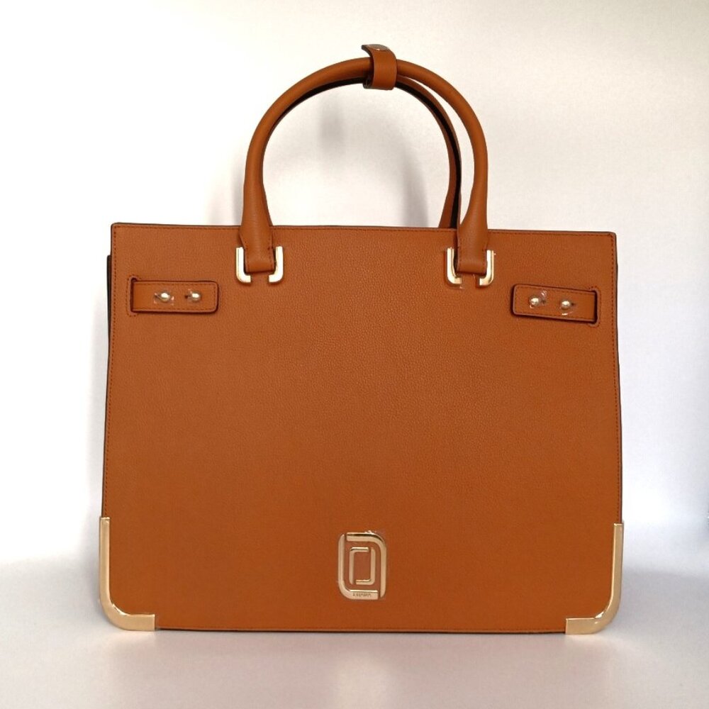 Greta Tote Amber Genuine Leather Handbag Luana Italy NWT